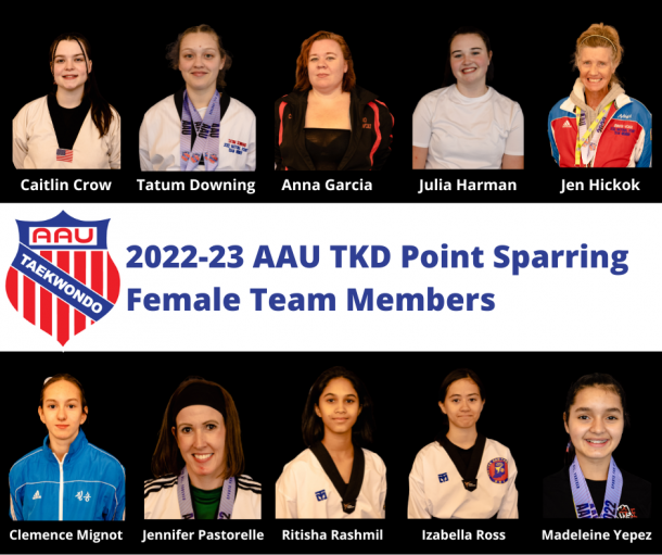 National Team Point Sparring Female Members