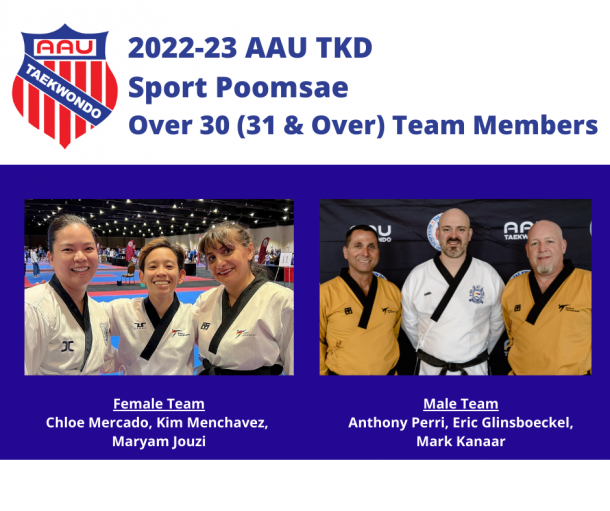 National Team Sport Poomsae Over 30 Members