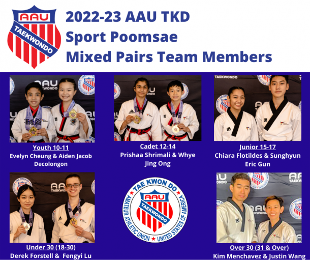 National Team Sport Poomsae Mixed Pairs Members