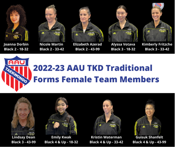 National Team 23TKD Traditional Forms Teams 2